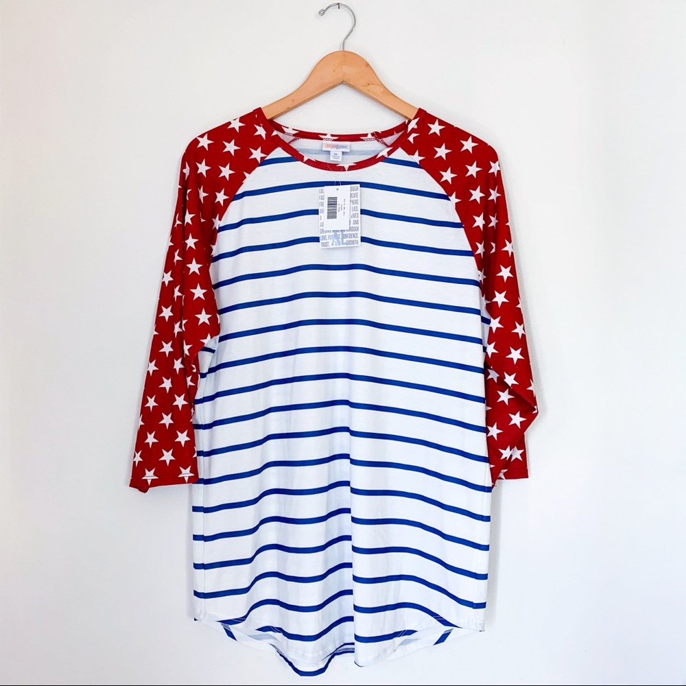 NWT Lularoe AmericanDreams Stars &Stripes Randy XL